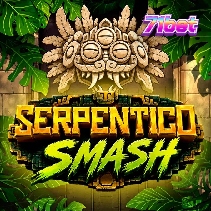 Interface do jogo de slot Serpentico Smash com temática de ruínas da selva
